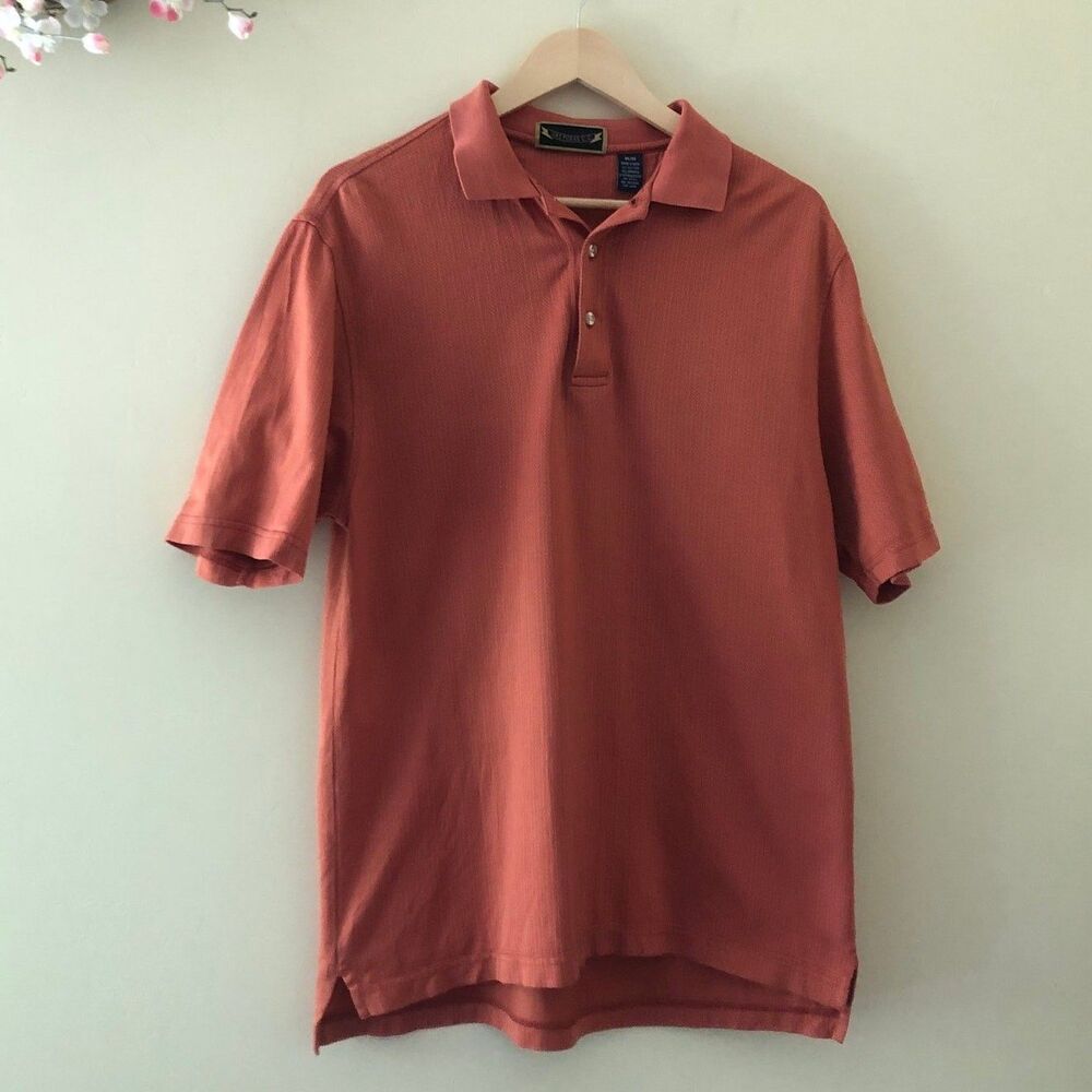 Las Posas Polo Shirt Country Club Coral Size M